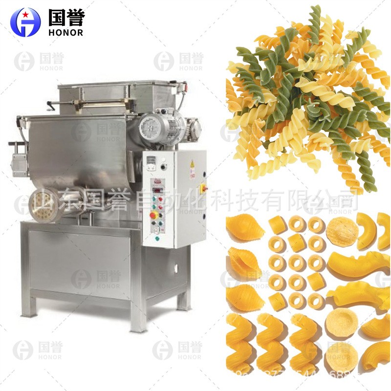 通心粉意面生产线 空心面挤压膨化机 弯管意面设备